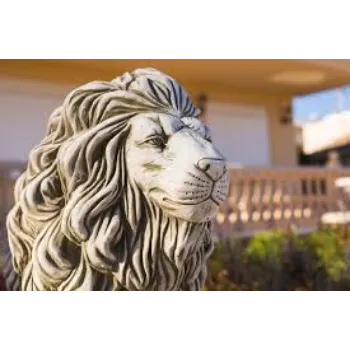 Royal Marble Lion Statue