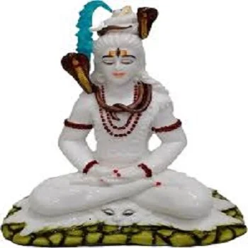 White Marble Shiva Statue