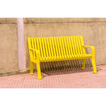 Coated Metal Bench