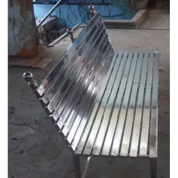 Polished Metal Bench