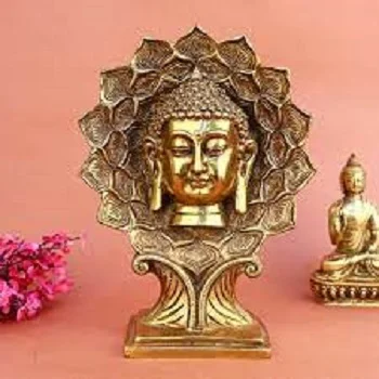 Buddha Golden Metal God Statue