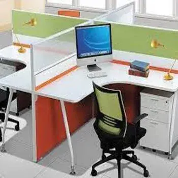 Four Sided Modular Workstation For Office 