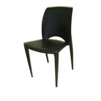 Solid Black Moulded Chair