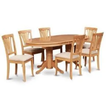 Wood Oval Dining Table