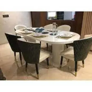 Oval Marble Dining Table