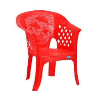 Red Plastic Garden Chair