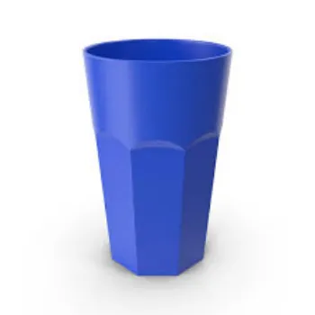 Blue Plastic Glass