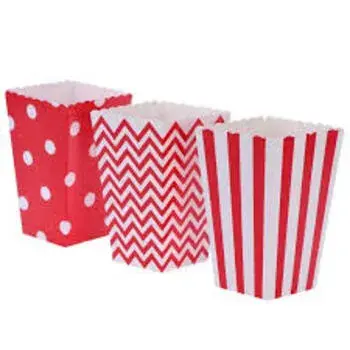 Multicolor Popcorn and French Fries Boxes