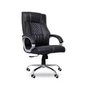 Black Leather Seat Revolving Chair