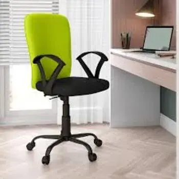 Green & Black Revolving Chair