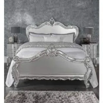 Polished Silver Bed