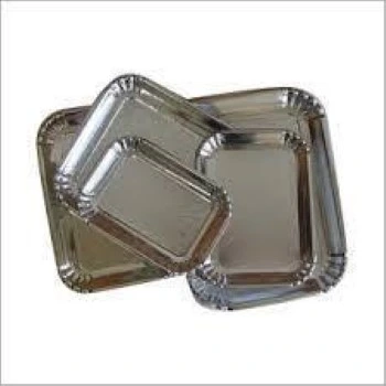 Eco Friendly Silver Foil Paper Plates