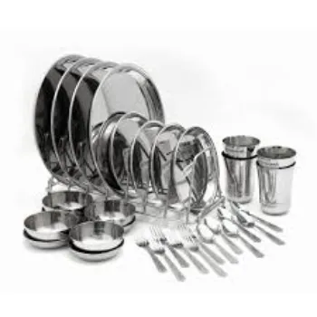 Shiny Finishing Stainless Steel Dinner Set