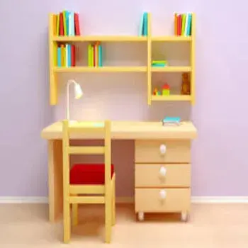 Wooden Rectangular Designer Kids Study Table