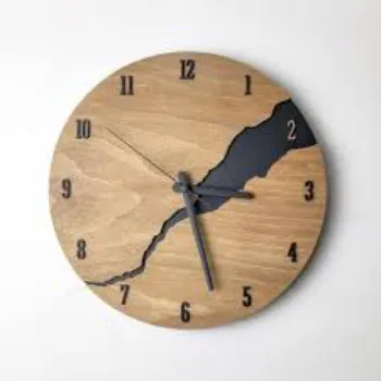  Wall Clock Silent Unique Wood Minimalist Wall Clock 