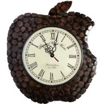  AWC Handmade Apple Shape Wooden Wall Clock 