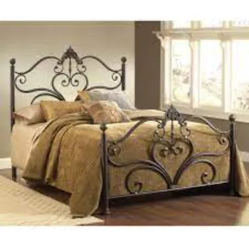 Fully Assembled Wrought Iron Double Bed