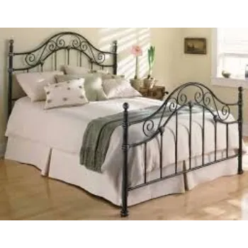 Comfortable Wrought Iron Double Bed