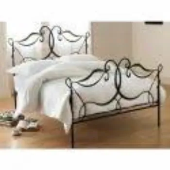 Specific Finish Wrought Iron Double Bed