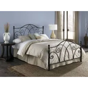 Alluring Design  Wrought Iron Double Bed